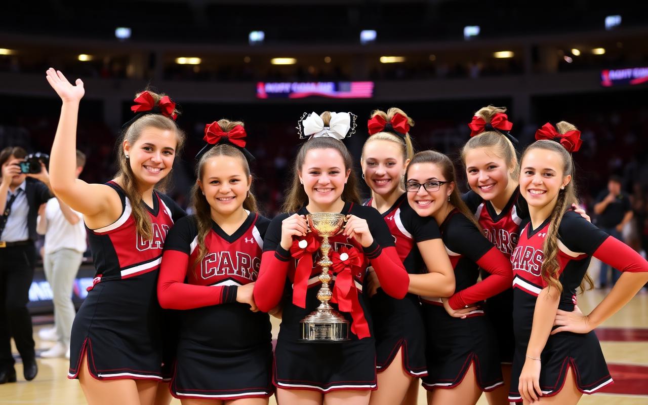 Champions with trophy